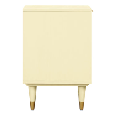 TOV Sierra 22" Cane 2-Drawer Nightstand Buttermilk