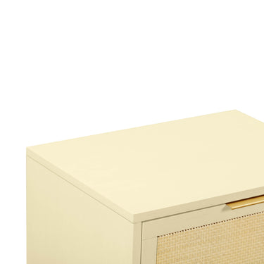 TOV Sierra 22" Cane 2-Drawer Nightstand Buttermilk