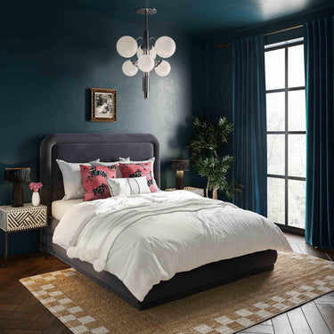 TOV Briella Performance Velvet Bed, several options shown