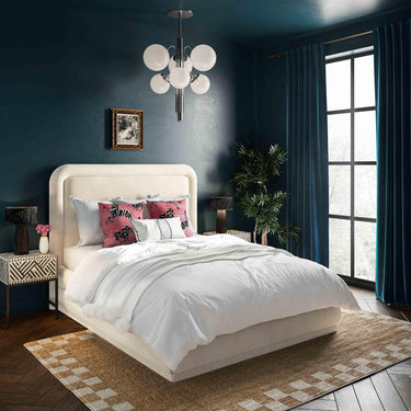 TOV Briella Performance Velvet Bed, several options shown