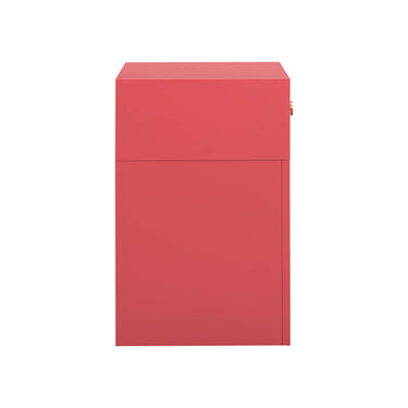 TOV Suzie 26" Rattan Nightstand With Drawer Pink