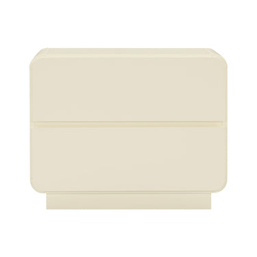 TOV Sagura 28" 2-Drawer Nightstand Cream
