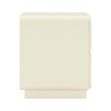 TOV Sagura 28" 2-Drawer Nightstand Cream