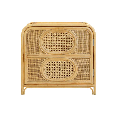 TOV Tina 27" Rattan Nightstand With Storage Natural