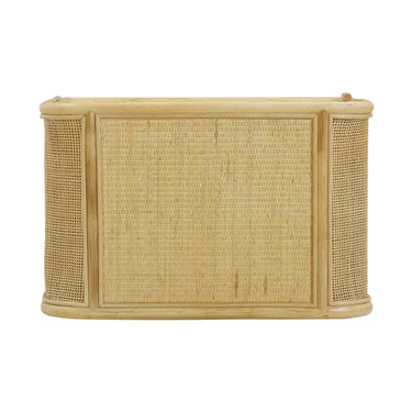 TOV Tina 27" Rattan Nightstand With Storage Natural