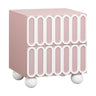 TOV Tori 23" Motif 2-Drawer Nightstand Mauve