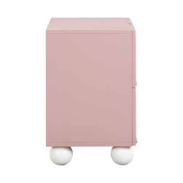 TOV Tori 23" Motif 2-Drawer Nightstand Mauve