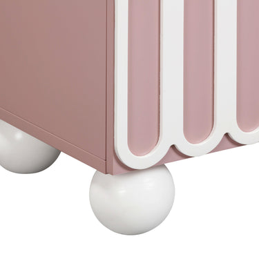 TOV Tori 23" Motif 2-Drawer Nightstand Mauve