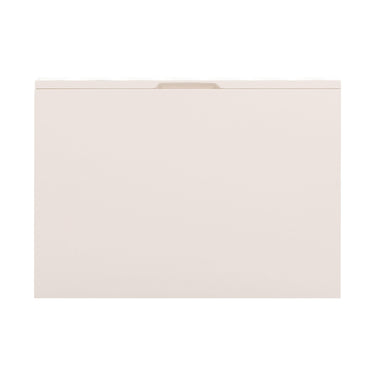 TOV Tori 23" Motif 2-Drawer Nightstand Taupe