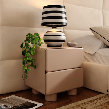 TOV Tammy 22" 2-Drawer Nightstand Taupe - ON FINAL SALE