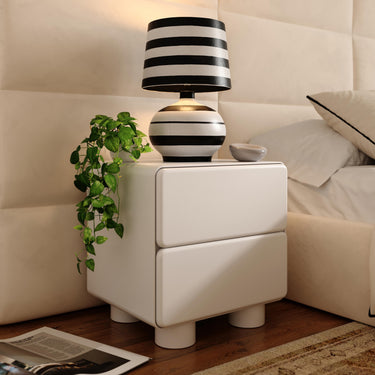 TOV Tammy 22" 2-Drawer Nightstand White