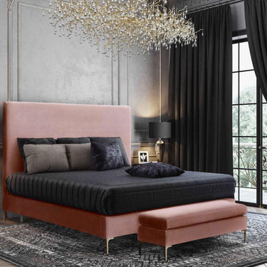 TOV Delilah Velvet Bed, Grey / Twin option, image 9