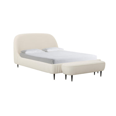 TOV Denise Cream Boucle Bed, several options shown