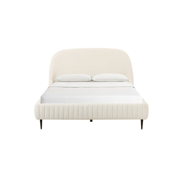 TOV Denise Cream Boucle Bed, Queen option, image 3