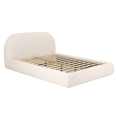 TOV Bara Cream Textured Performance Velvet Bed, several options shown