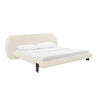 TOV Ophelia Cream Performance Faux Wool Cream King Bed