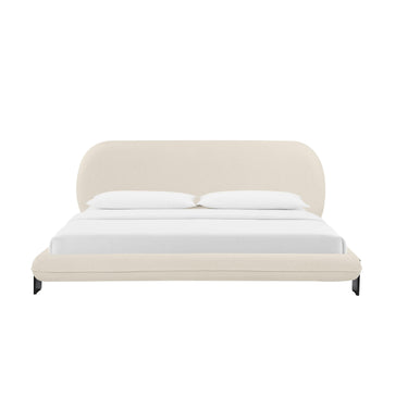 TOV Ophelia Cream Performance Faux Wool Cream King Bed