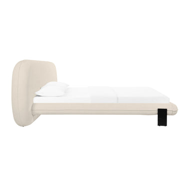 TOV Ophelia Cream Performance Faux Wool Cream King Bed