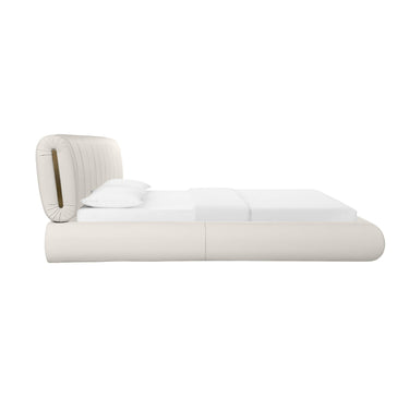 TOV Karol Cream Performance Vegan Leather Cream King Bed