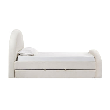 TOV Moon Cream Performance Boucle Twin Trundle Cream