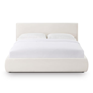 TOV Isla Cream Upcycled Performance Linen Cream Queen Bed