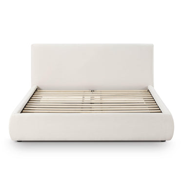 TOV Isla Cream Upcycled Performance Linen Cream Queen Bed