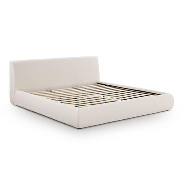 TOV Isla Cream Upcycled Performance Linen Cream King Bed