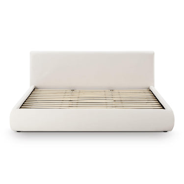 TOV Isla Cream Upcycled Performance Linen Cream King Bed