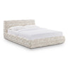 TOV Isla Cream Jacquard Pattern Cream Queen Bed