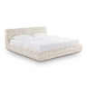 TOV Isla Cream Jacquard Pattern Cream King Bed