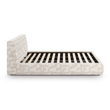 TOV Isla Cream Jacquard Pattern Cream King Bed