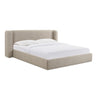 TOV Babette Tan Contract-Grade Boucle Tan Queen Bed