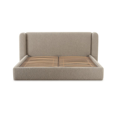 TOV Babette Tan Contract-Grade Boucle Tan Queen Bed