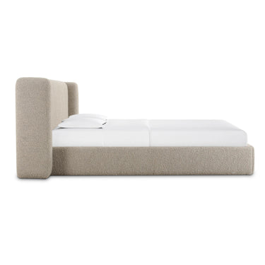 TOV Babette Tan Contract-Grade Boucle Tan King Bed