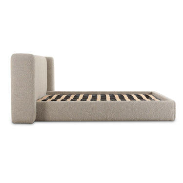 TOV Babette Tan Contract-Grade Boucle Tan King Bed