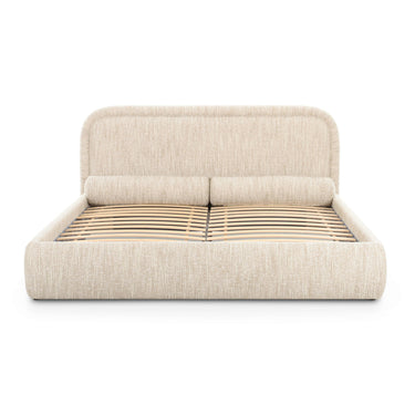 TOV Murielle Textured Performance Boucle Taupe Queen Bed