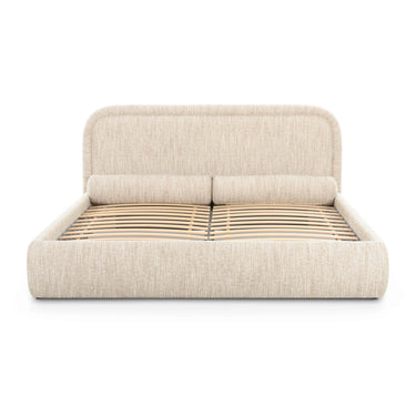 TOV Murielle Textured Performance Boucle Taupe King Bed
