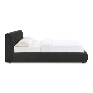 TOV Isla Textured Performance Velvet Charcoal Queen Bed