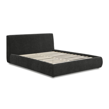 TOV Isla Textured Performance Velvet Charcoal Queen Bed