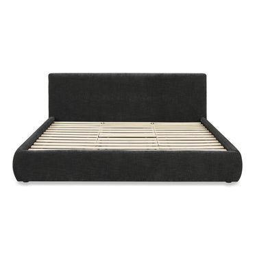 TOV Isla Textured Performance Velvet Charcoal King Bed