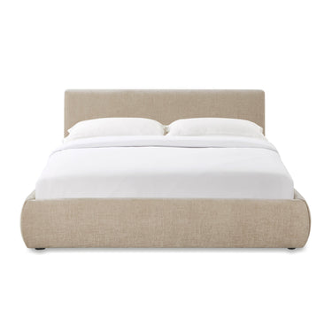 TOV Isla Textured Performance Velvet Taupe Queen Bed
