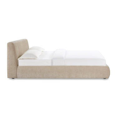 TOV Isla Textured Performance Velvet Taupe Queen Bed