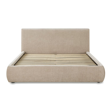 TOV Isla Textured Performance Velvet Taupe Queen Bed