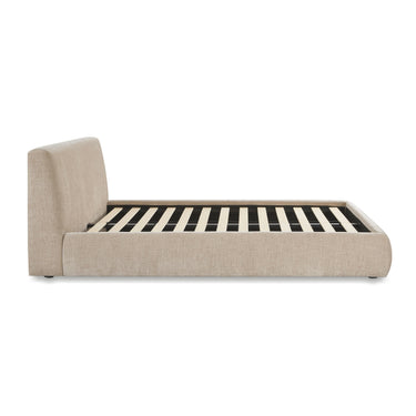 TOV Isla Textured Performance Velvet Taupe Queen Bed