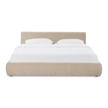 TOV Isla Textured Performance Velvet Taupe King Bed