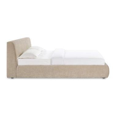TOV Isla Textured Performance Velvet Taupe King Bed