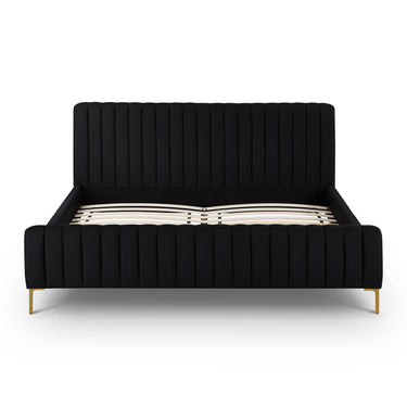 TOV Angela Upcycled Performance Linen Black King Bed