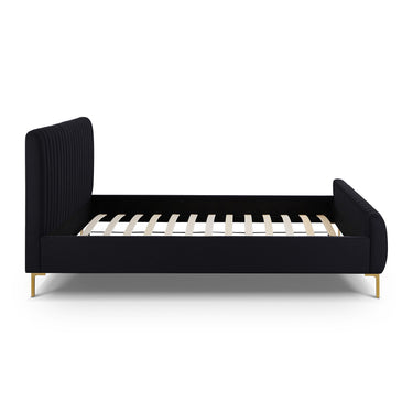 TOV Angela Upcycled Performance Linen Black King Bed
