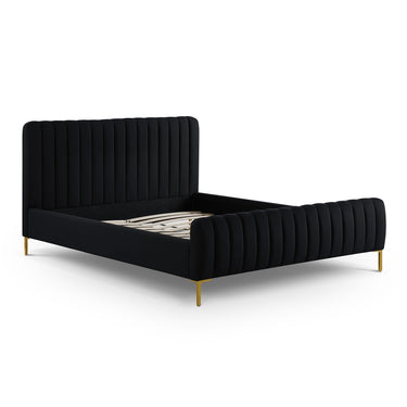 TOV Angela Upcycled Performance Linen Black Queen Bed