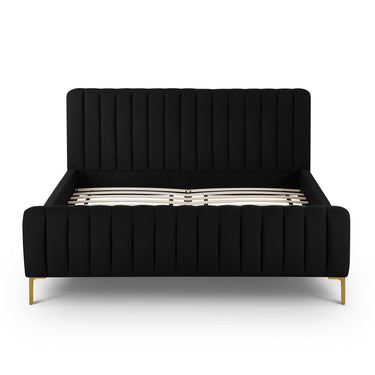 TOV Angela Upcycled Performance Linen Black Queen Bed